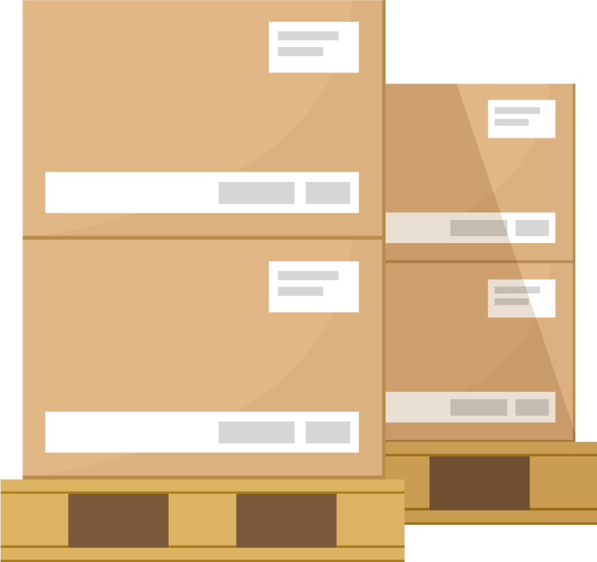 cargo-transport-11 Boxes on Pallets