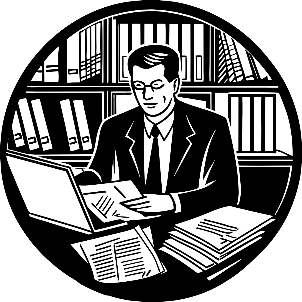 professional-customs-broker-reviewing-documents-fo - Top Notch Customs Icon of a shield with a checkmark for expert customs clearance.